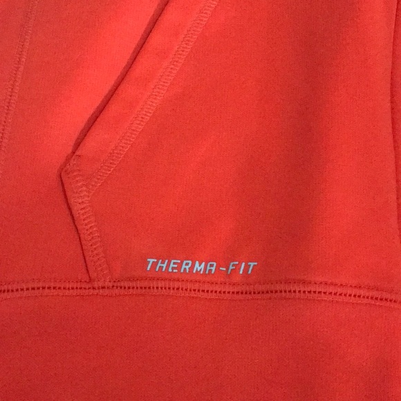 Boys orange Nike zip-up sweatshirt - Picture 2 of 5